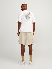 Jack & Jones Lös passform Cargoshorts -Summer Sand - 12255605