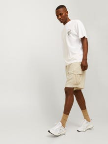 Jack & Jones Lös passform Cargoshorts -Summer Sand - 12255605