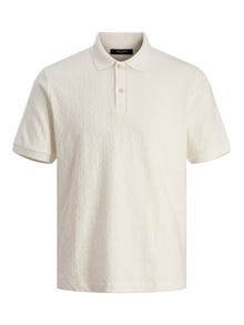 Jack & Jones Bez vzoru Polo límec Tričko -White Onyx - 12255616