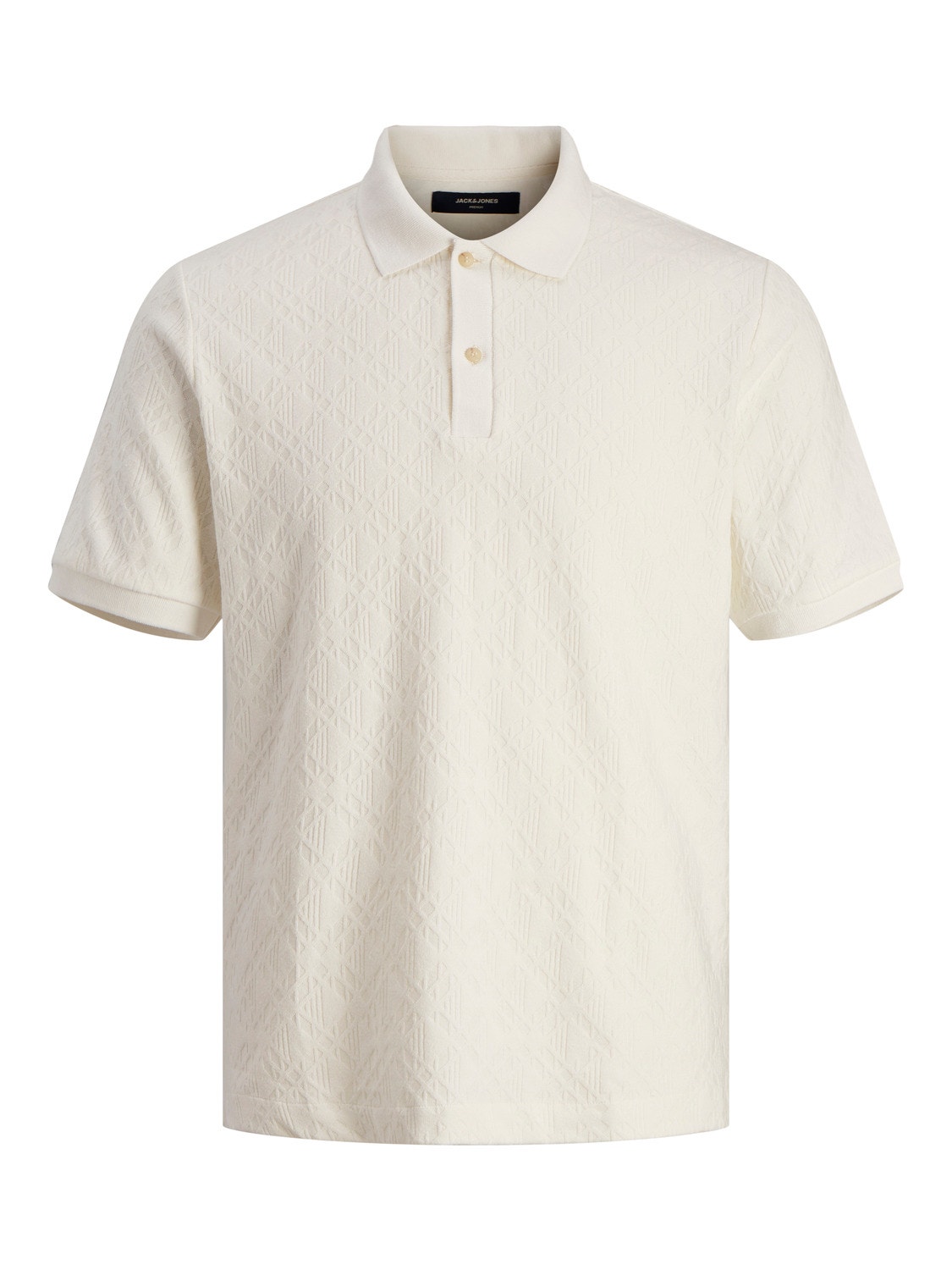 Jack & Jones Plain Polo T-shirt -White Onyx - 12255616