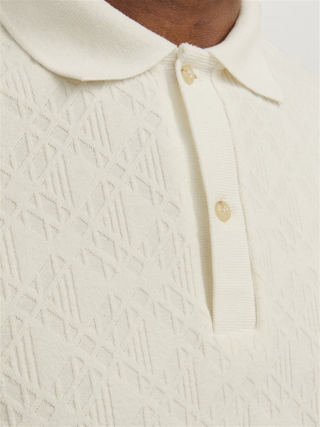 Jack & Jones T-shirt Semplice Polo -White Onyx - 12255616
