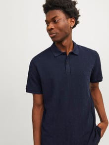 Jack & Jones Plain Polo T-shirt -Maritime Blue - 12255616