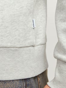 Jack & Jones Logo Hoodie -White Melange - 12255617