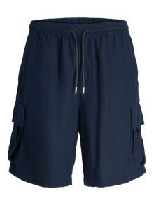 Jack & Jones Loose Fit Kratke hlače s številnimi žepi Mladinci -Dark Navy - 12255664