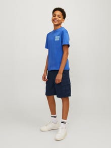 Jack & Jones Loose Fit Kratke hlače s številnimi žepi Mladinci -Dark Navy - 12255664