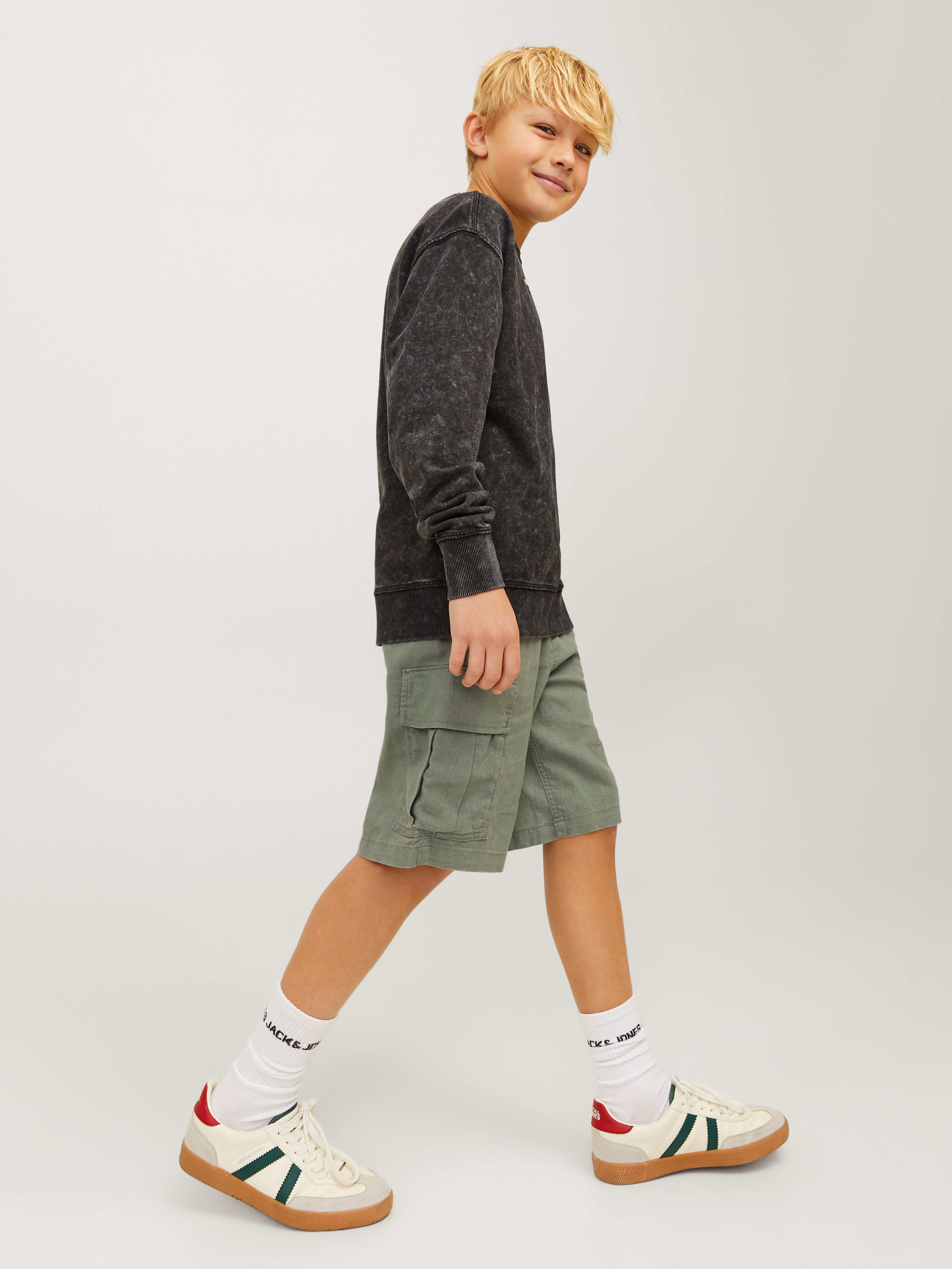 Loose Fit Bermuda cargo Junior Verde medio Jack Jones