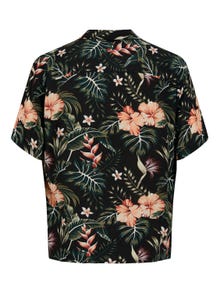 Jack & Jones Relaxed Fit Hawaii skjorte -Black - 12255684