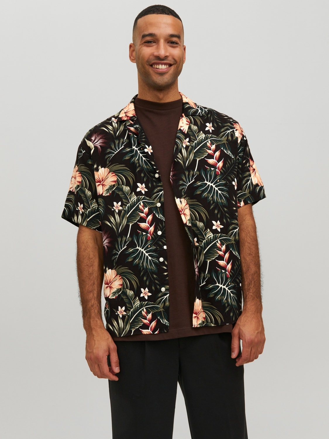 Jack & Jones Stile Hawaiano Relaxed Fit -Black - 12255684