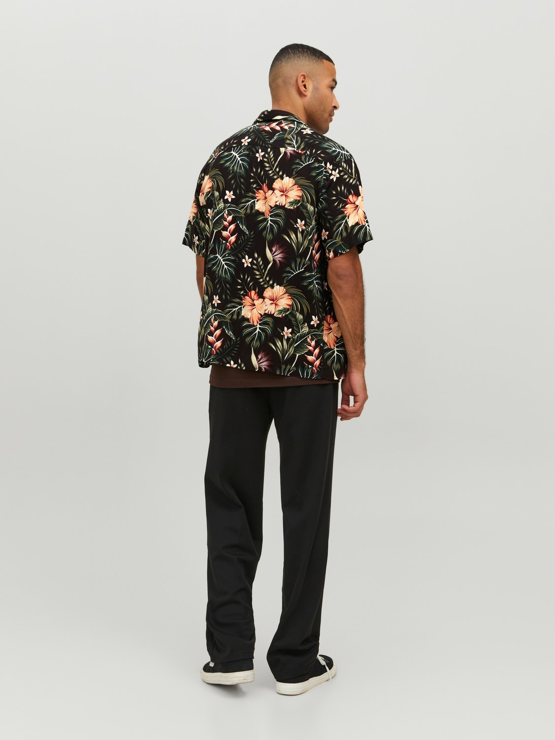 Jack & Jones Camisa estilo resort Relaxed Fit -Black - 12255684