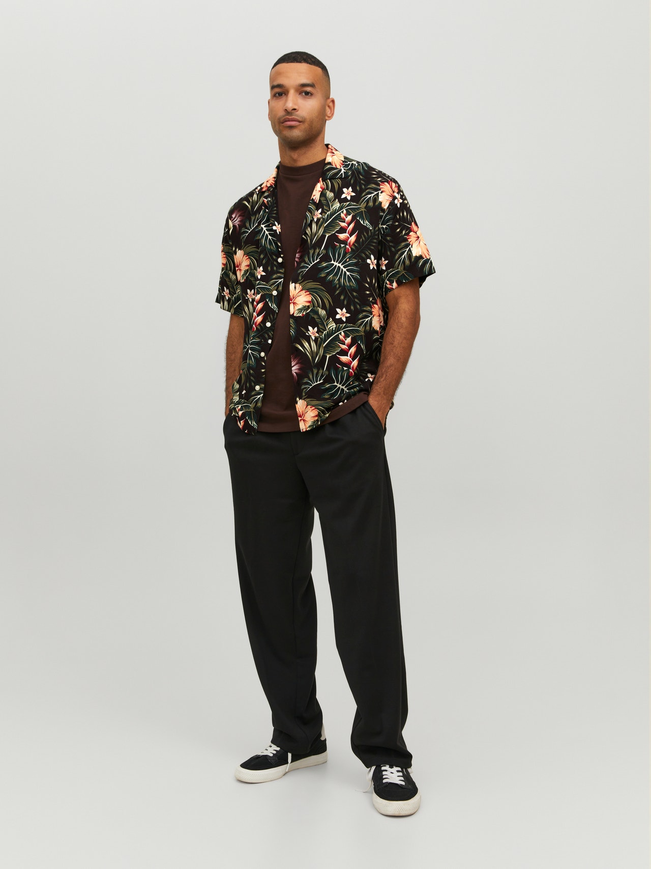 Jack & Jones Relaxed Fit Resort shirt -Black - 12255684