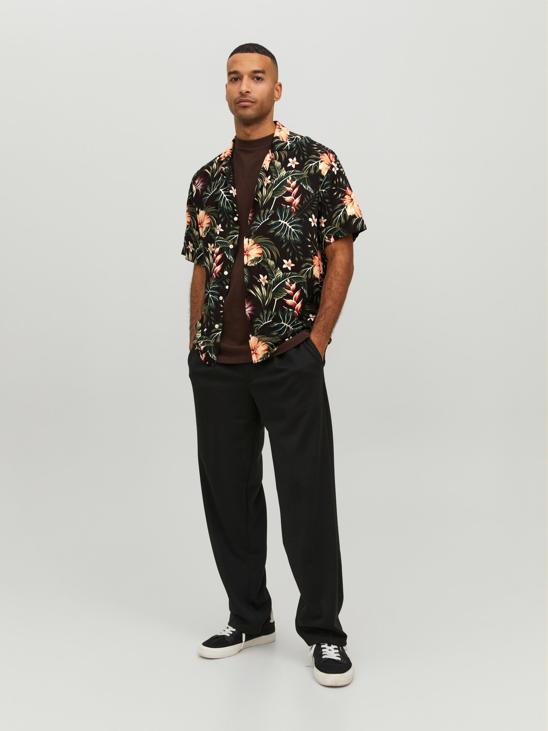 Jack & Jones Stile Hawaiano Relaxed Fit -Black - 12255684