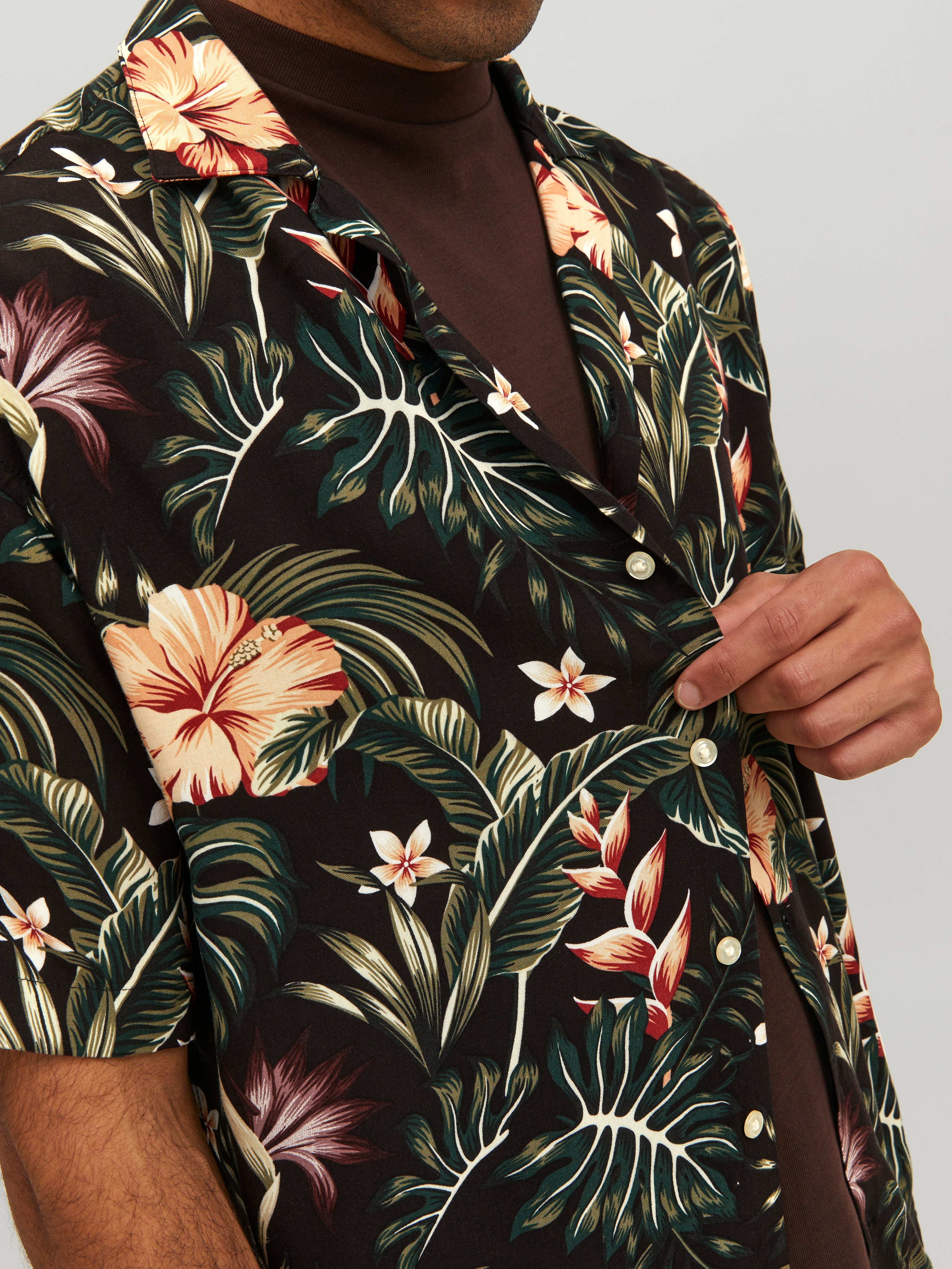 Jack & Jones Relaxed Fit Resort shirt -Black - 12255684