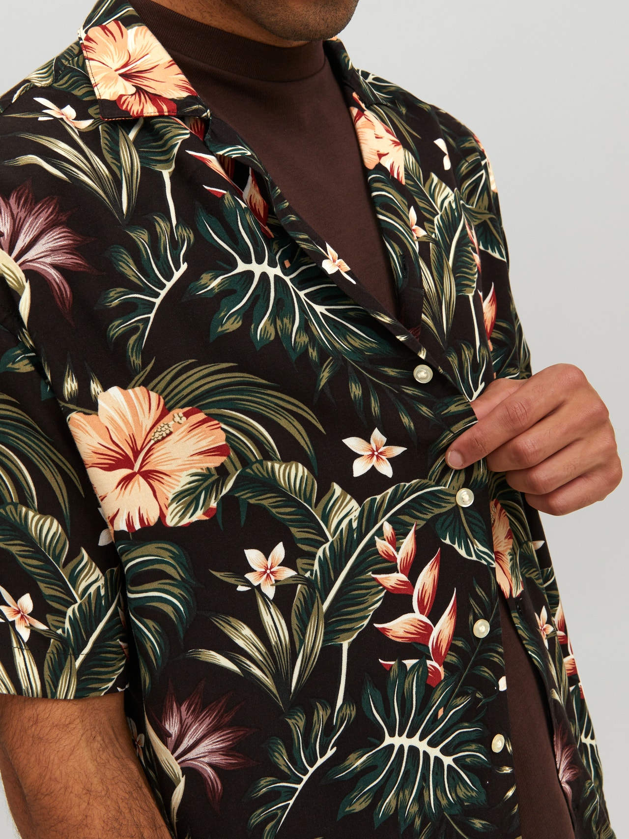 Jack & Jones Relaxed Fit Resort shirt -Black - 12255684