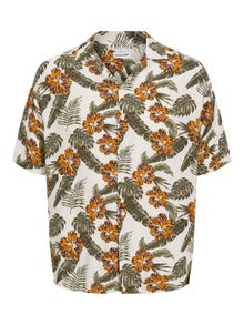 Jack & Jones Relaxed Fit Resort shirt -Cloud Dancer - 12255684