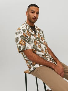 Jack & Jones Relaxed Fit Resort shirt -Cloud Dancer - 12255684