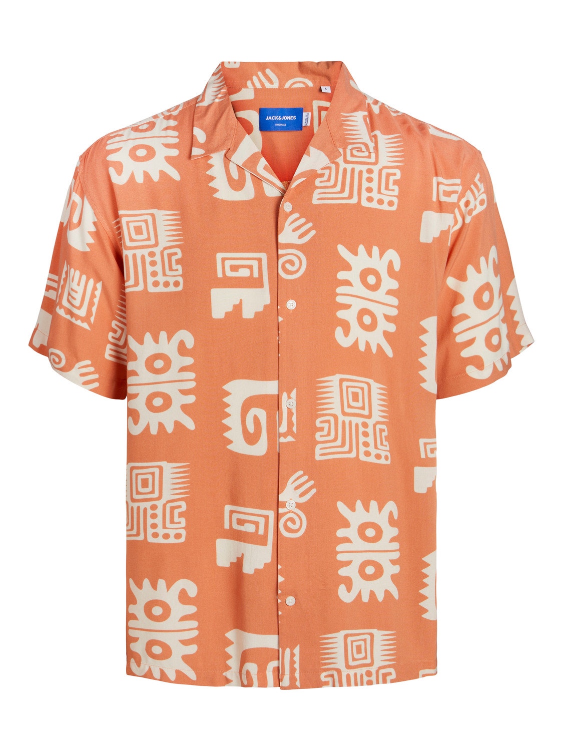 Jack & Jones Relaxed Fit Hawaii skjorte -Carnelian - 12255727