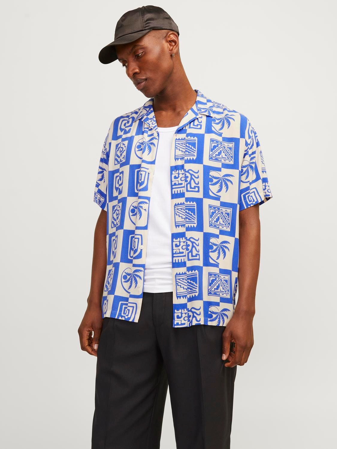 Jack & Jones Camisa resort Relaxed Fit -Dazzling Blue - 12255727