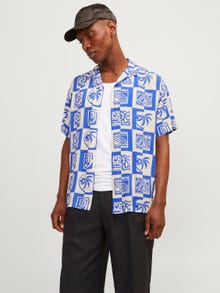 Jack & Jones Relaxed Fit Hawaii skjorte -Dazzling Blue - 12255727