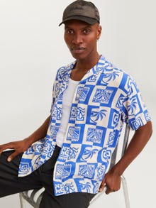 Jack & Jones Relaxed Fit Hawaii skjorte -Dazzling Blue - 12255727