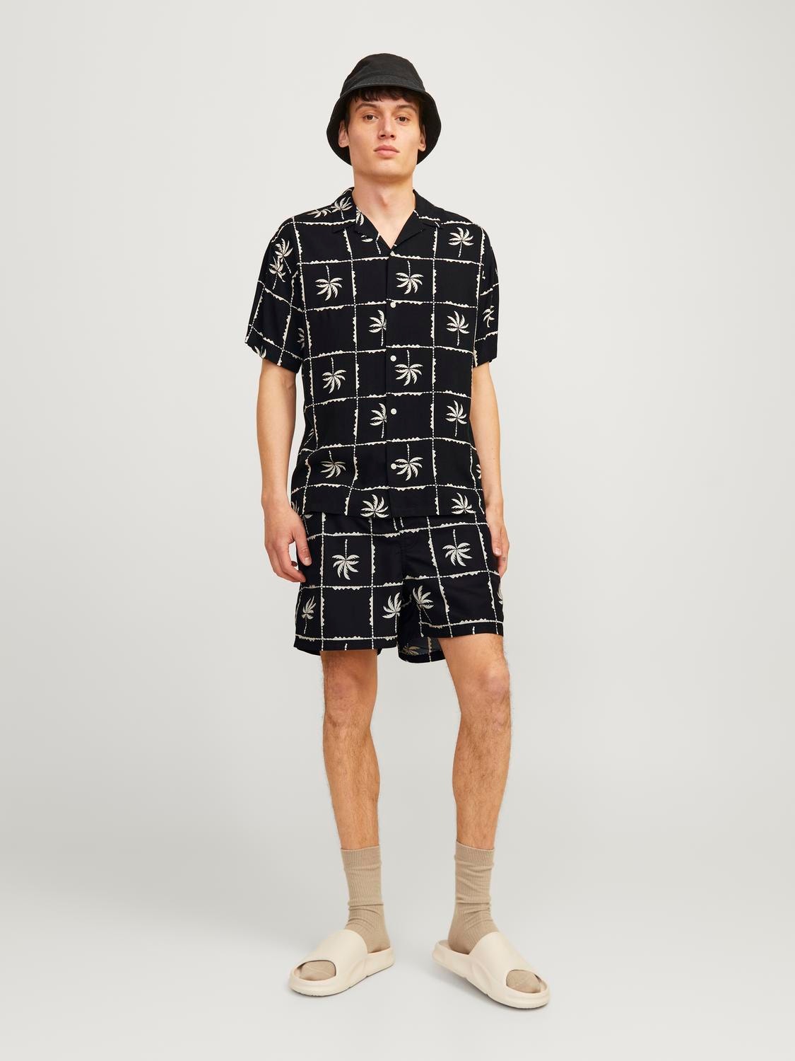 Jack & Jones Stile Hawaiano Relaxed Fit -Black - 12255727