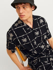 Jack & Jones Relaxed Fit Hawaii-Hemd -Black - 12255727