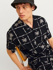 Jack & Jones Relaxed Fit Hawaii skjorte -Black - 12255727