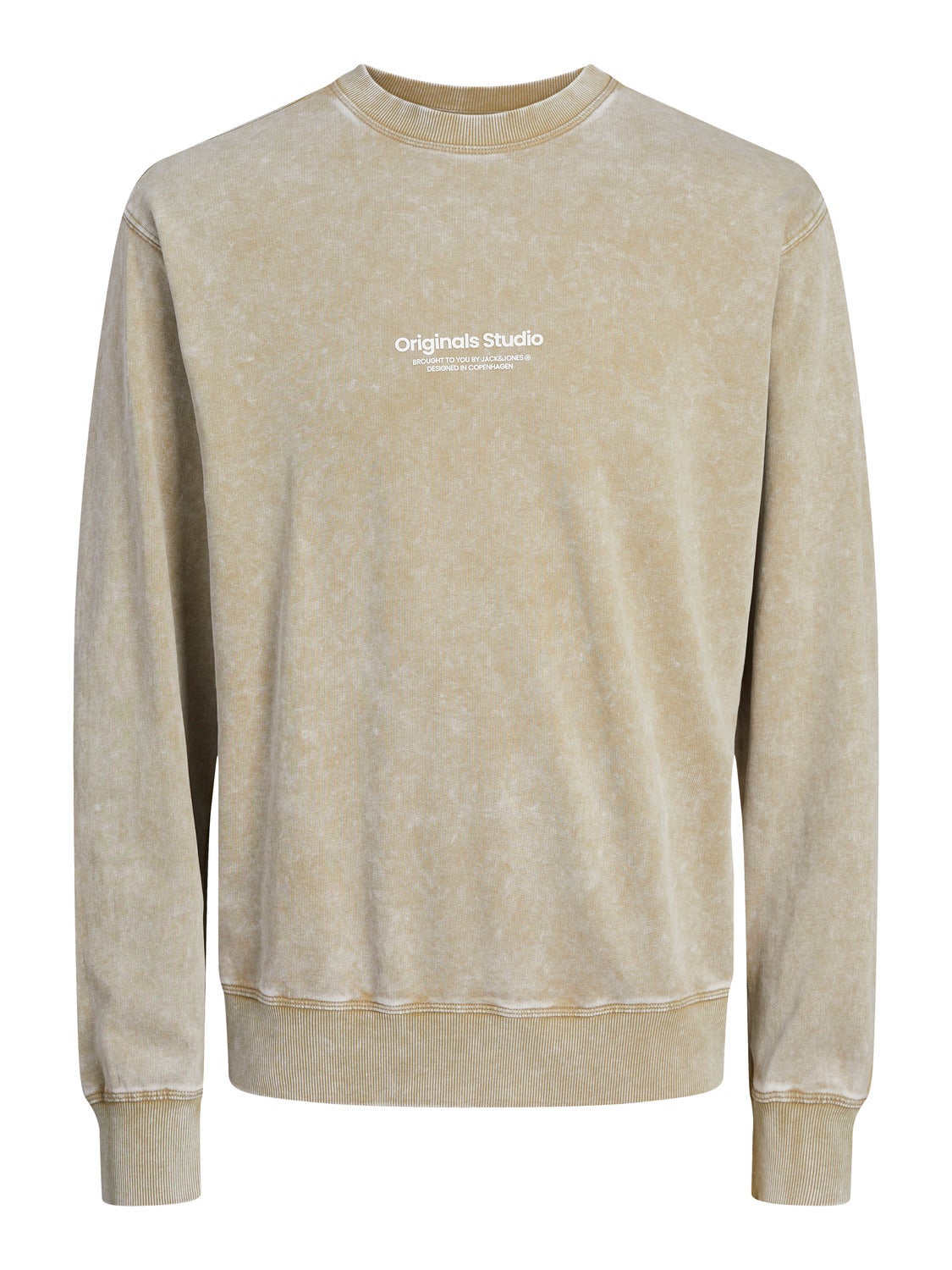 Jack & Jones Printed Crewn Neck Sweatshirt -Silver Sage - 12255739