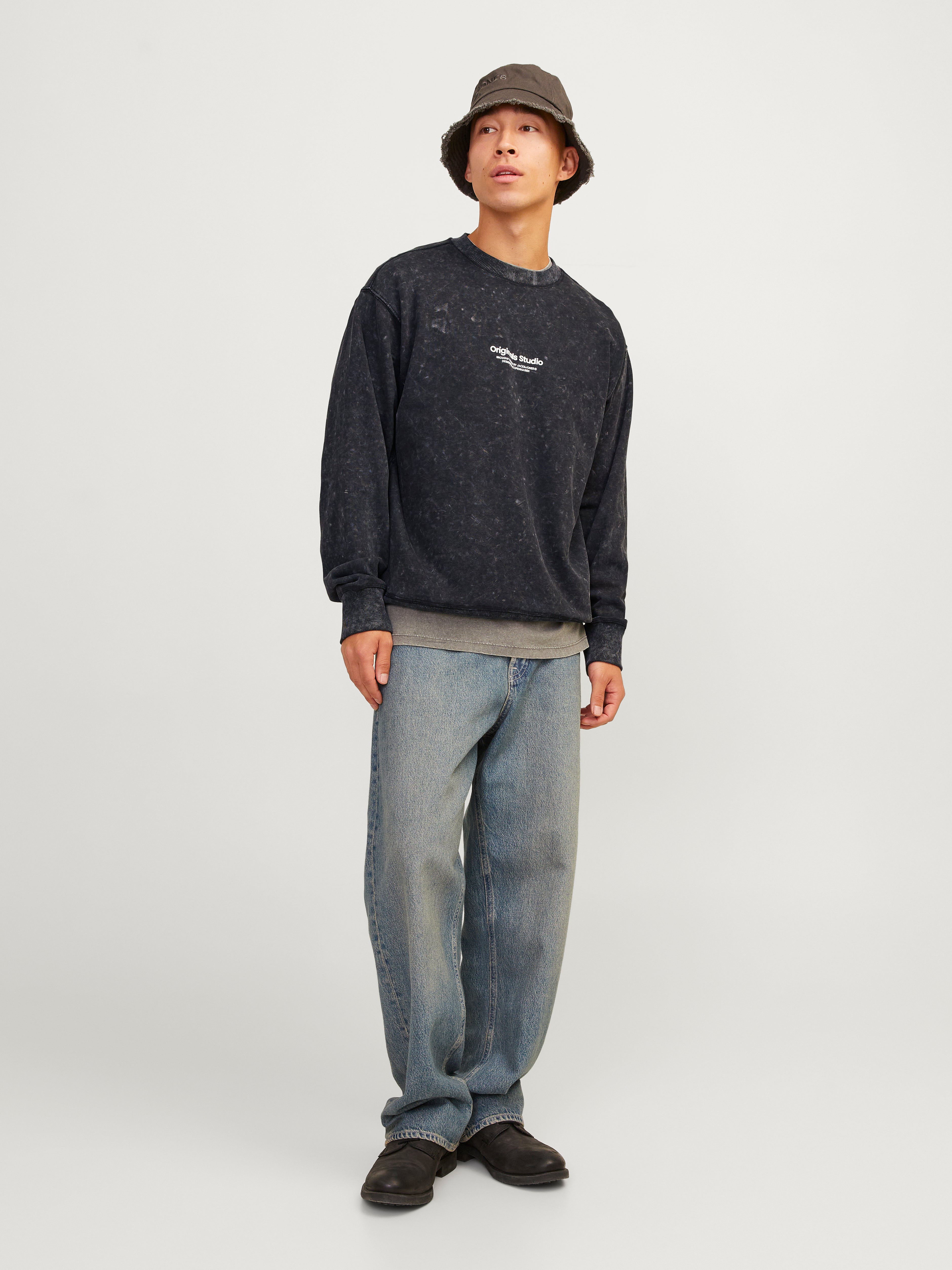 Printed Crewn Neck Sweatshirt