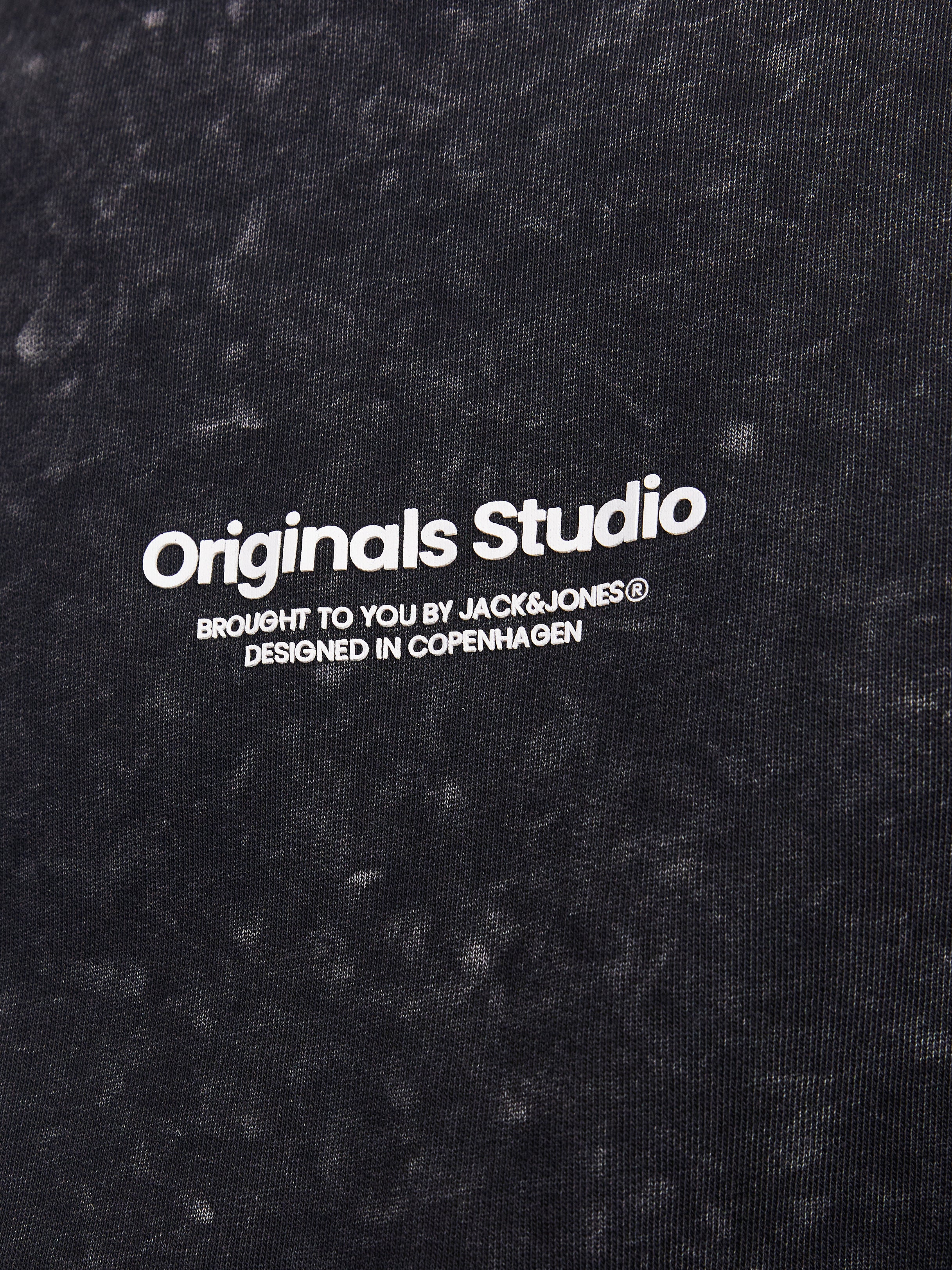 Jack & Jones Printed Crewn Neck Sweatshirt -Black - 12255739