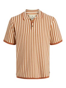 Jack & Jones Ränder T-shirt -Sunburn - 12255741