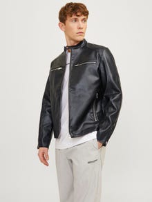 Jack & Jones Dirbtinės odos švarkas -Black - 12255751