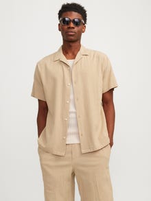 Jack & Jones Relaxed Fit Hawaii skjorte -Fields Of Rye - 12255781