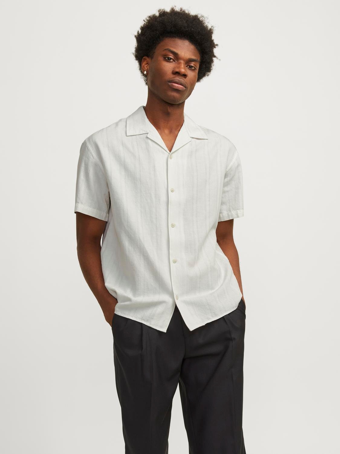 Jack & Jones Camisa estilo resort Relaxed Fit -Cloud Dancer - 12255818