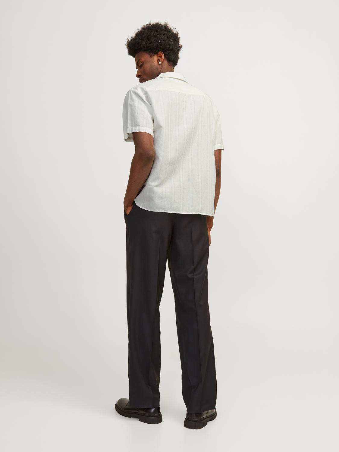 Jack & Jones Relaxed Fit Hawaii skjorte -Cloud Dancer - 12255818