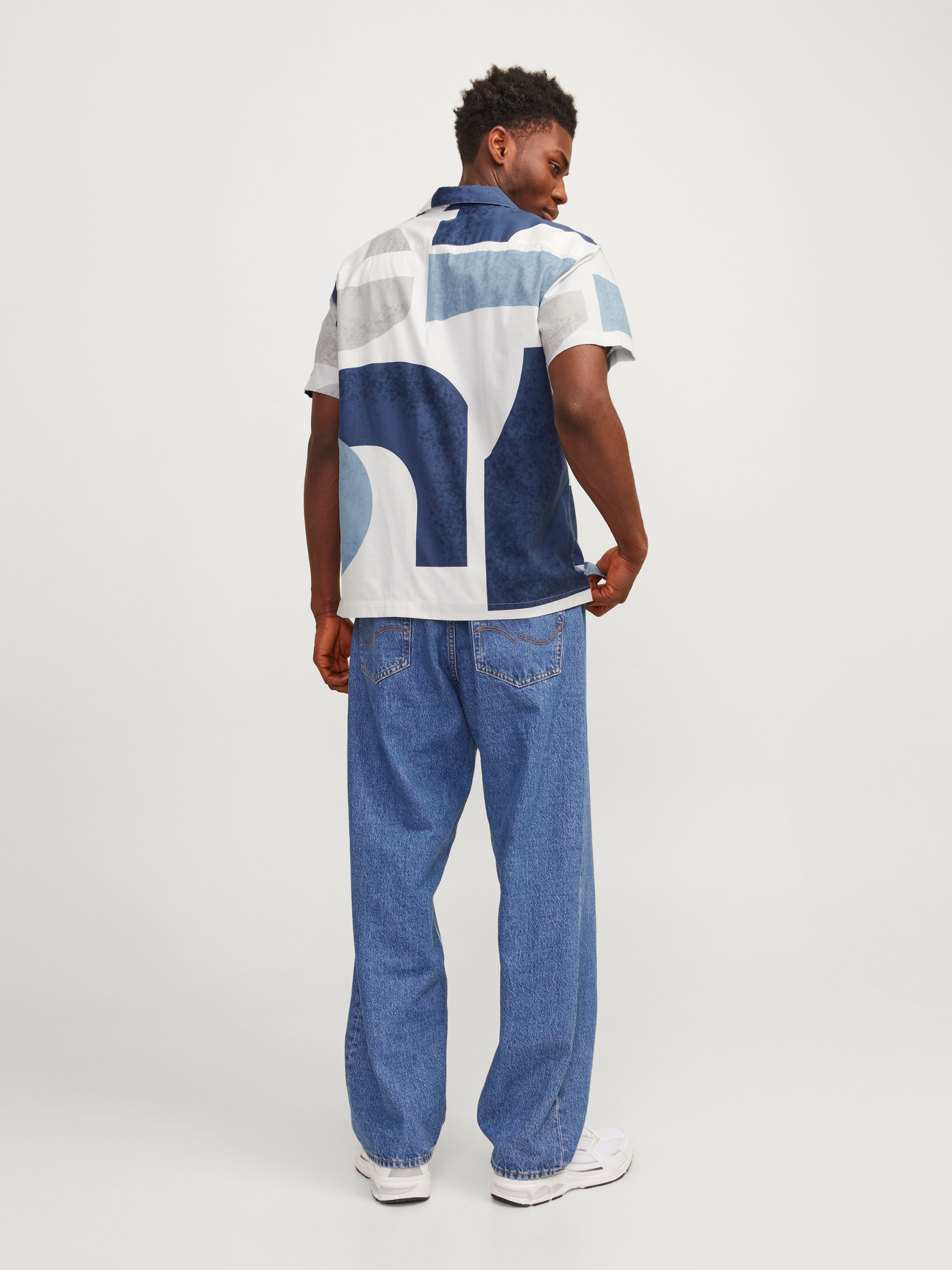 Jack & Jones Relaxed Fit Resort shirt -Harbor Mist  - 12255977