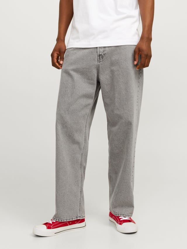Jack & Jones Jeans Uomo Baggy Fit JJIALEX - Cotone Riciclato - Blu Denim 32W X 32L