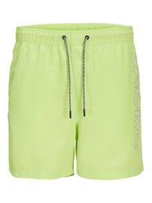 Jack & Jones Regular Fit Σορτς-μαγιό με κανονική εφαρμογή Μίνι -Wild Lime - 12256153