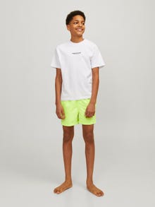 Jack & Jones Regular Fit Σορτς-μαγιό με κανονική εφαρμογή Μίνι -Wild Lime - 12256153