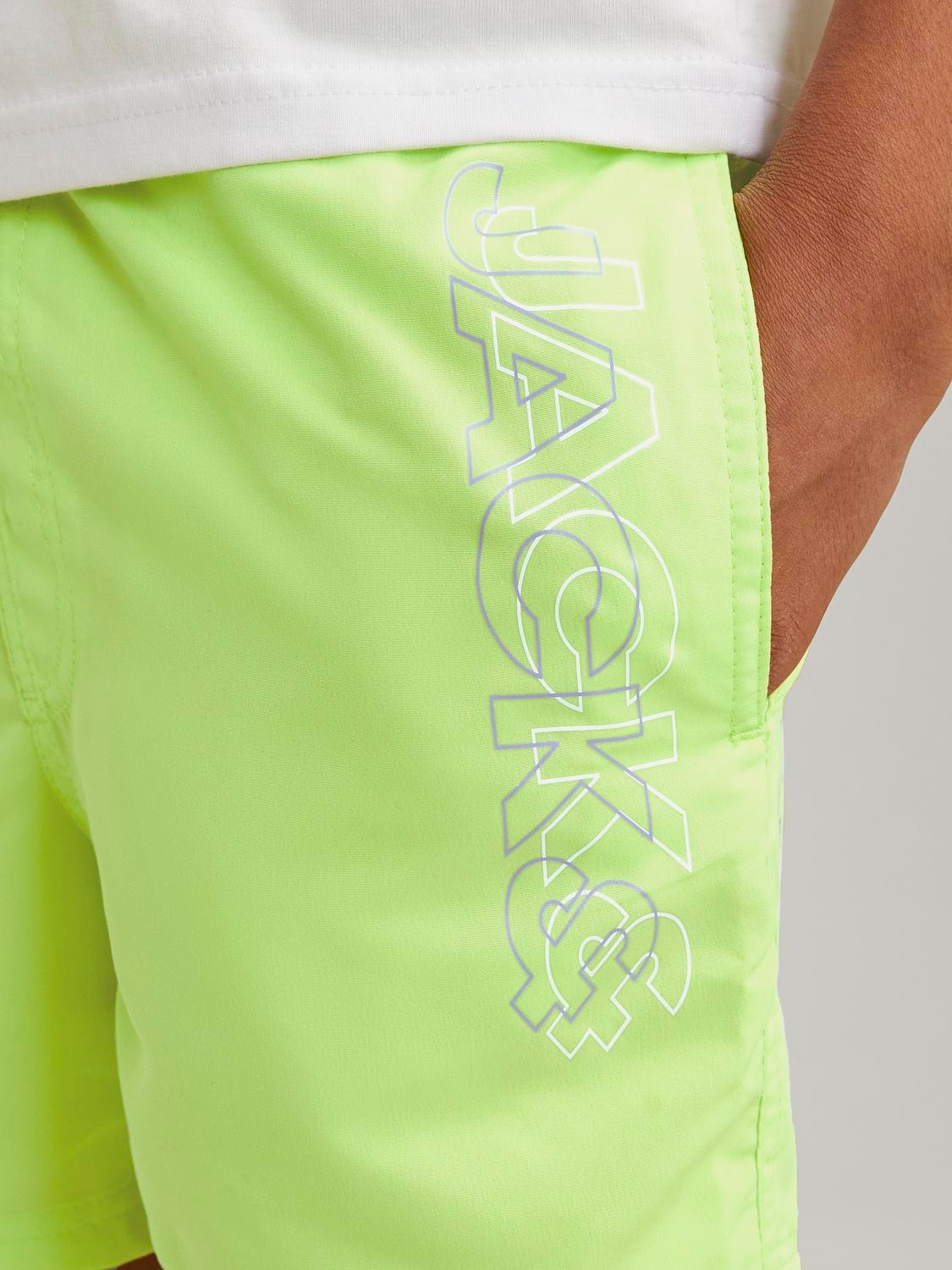 Jack & Jones Regular Fit Swim shorts Mini -Wild Lime - 12256153