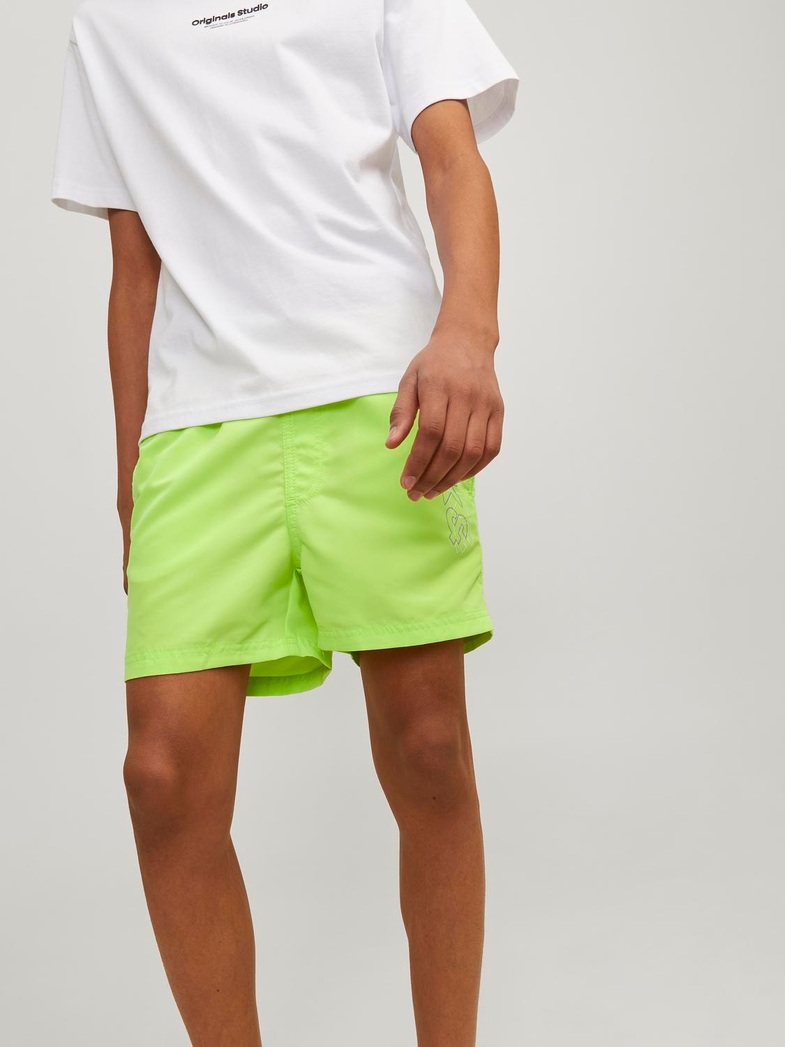 Jack & Jones Regular Fit Calções de banho Mini -Wild Lime - 12256153