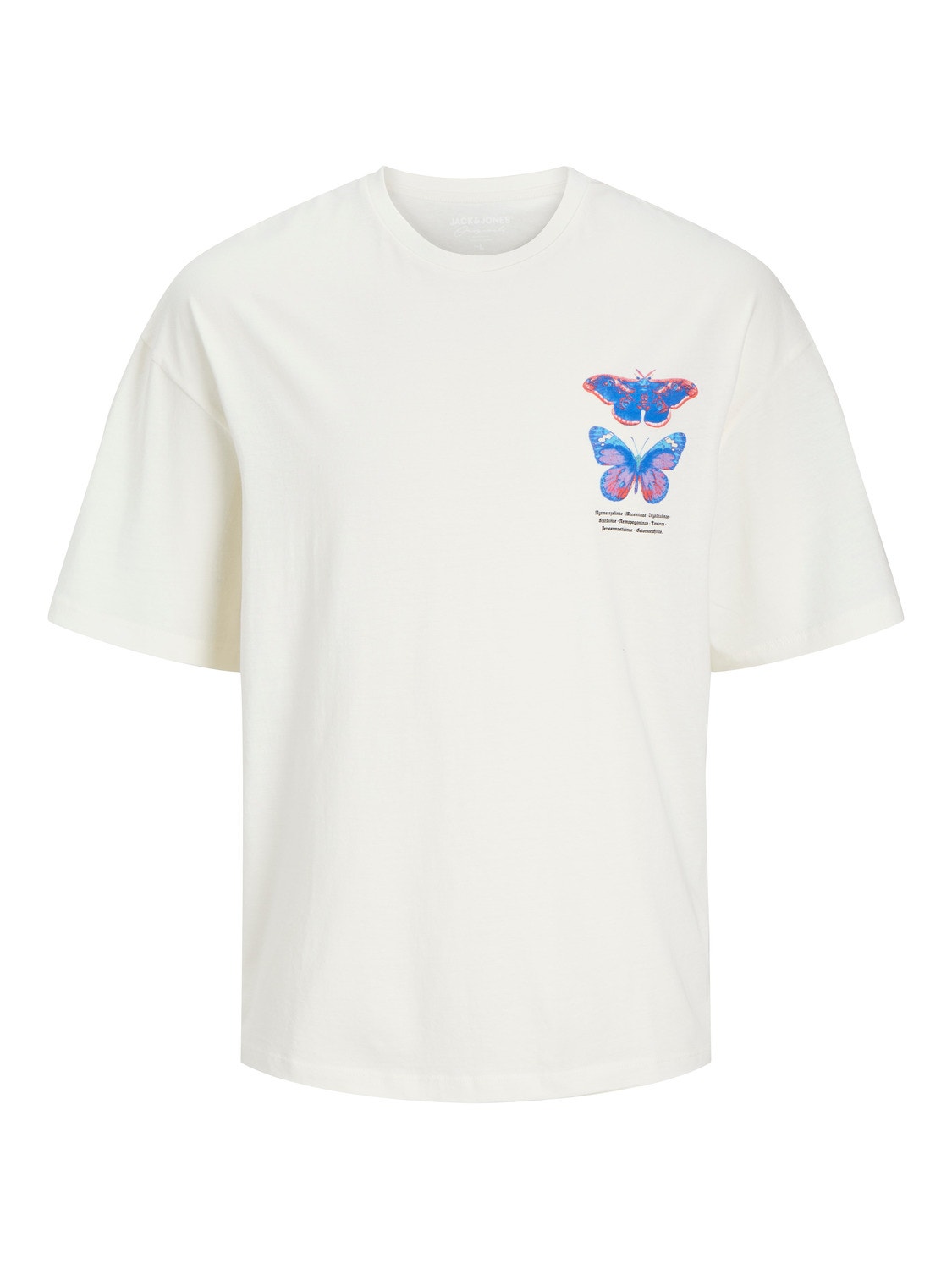 Jack & Jones Nadruk Okrągły dekolt T-shirt -Egret - 12256200