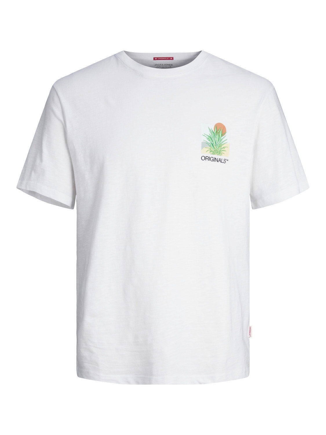 Jack & Jones Gedrukt Ronde hals T-shirt -Bright White - 12256215