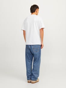 Jack & Jones Trykk O-hals T-skjorte -Bright White - 12256215