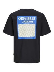 Jack & Jones T-shirt Estampar Decote Redondo -Black - 12256254