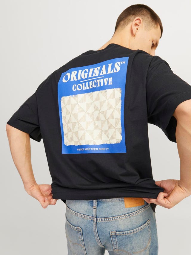 Jack & Jones Nadruk Okrągły dekolt T-shirt - 12256254