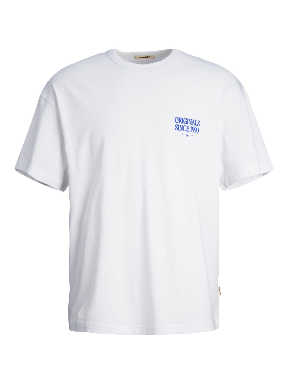 Jack & Jones Printet Crew neck T-shirt -Bright White - 12256258