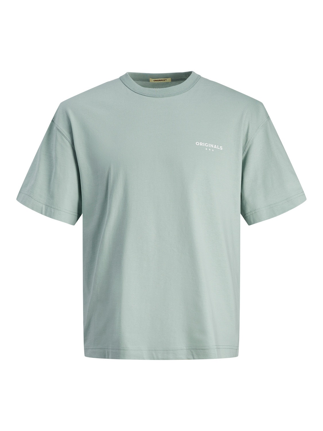 Jack & Jones Gedrukt Ronde hals T-shirt -Gray Mist - 12256258