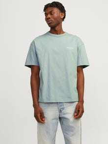 Jack & Jones T-shirt Estampar Decote Redondo -Gray Mist - 12256258