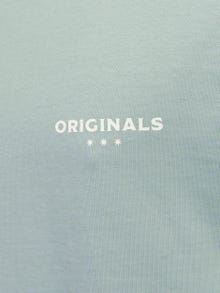 Jack & Jones Printet Crew neck T-shirt -Gray Mist - 12256258