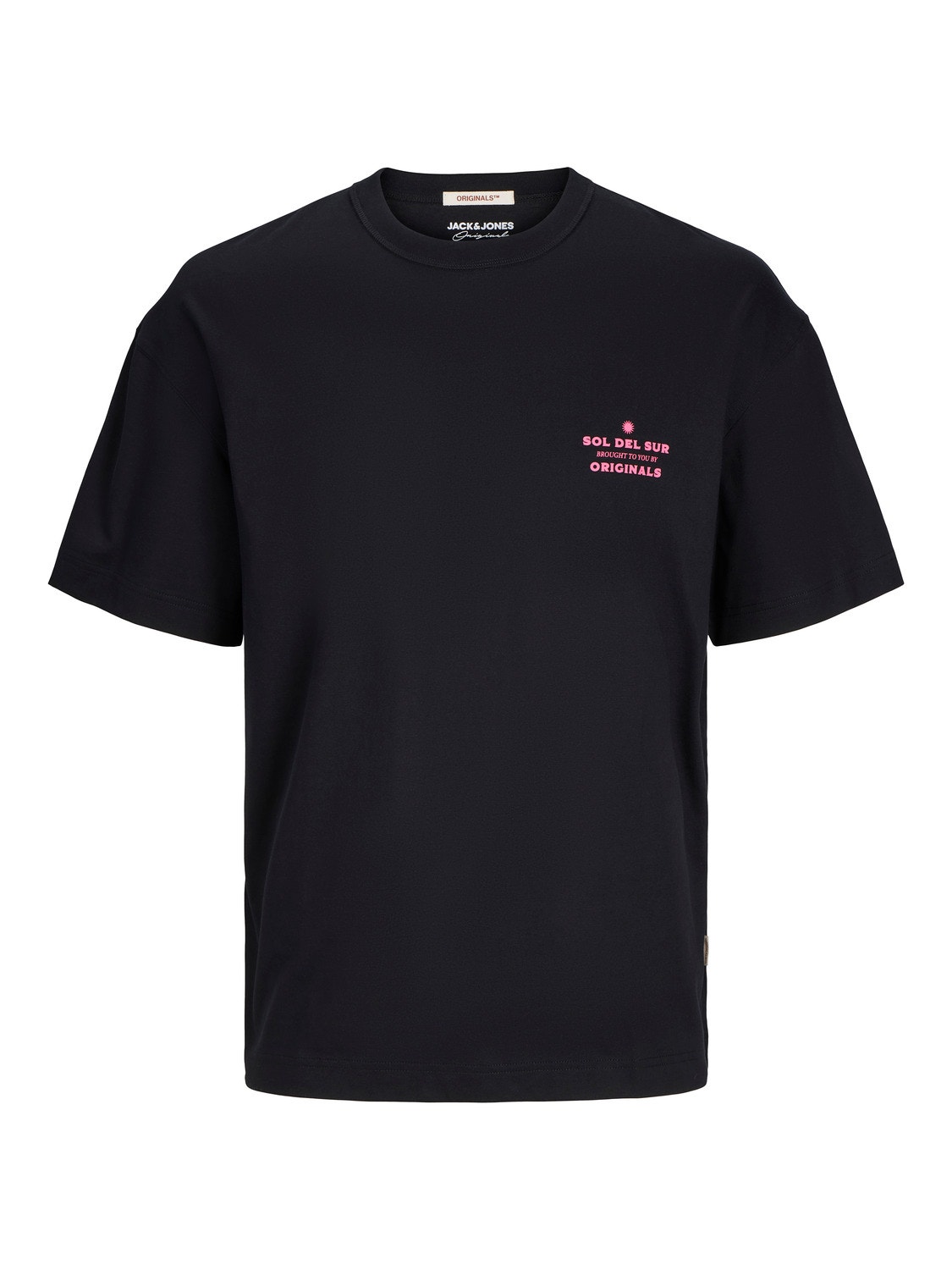 Jack & Jones Printed Crew neck T-shirt -Black - 12256258